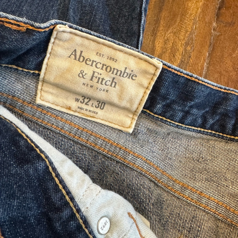 Abercrombie & Fitch Dark Blue Men's Jeans